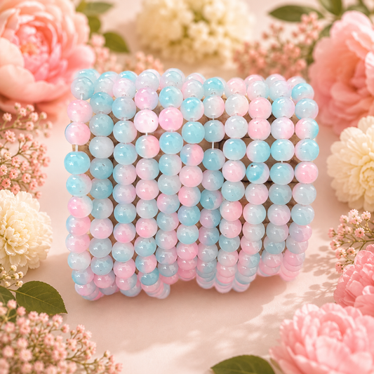 Dual Shade Jelly Beads 8mm - Type 11