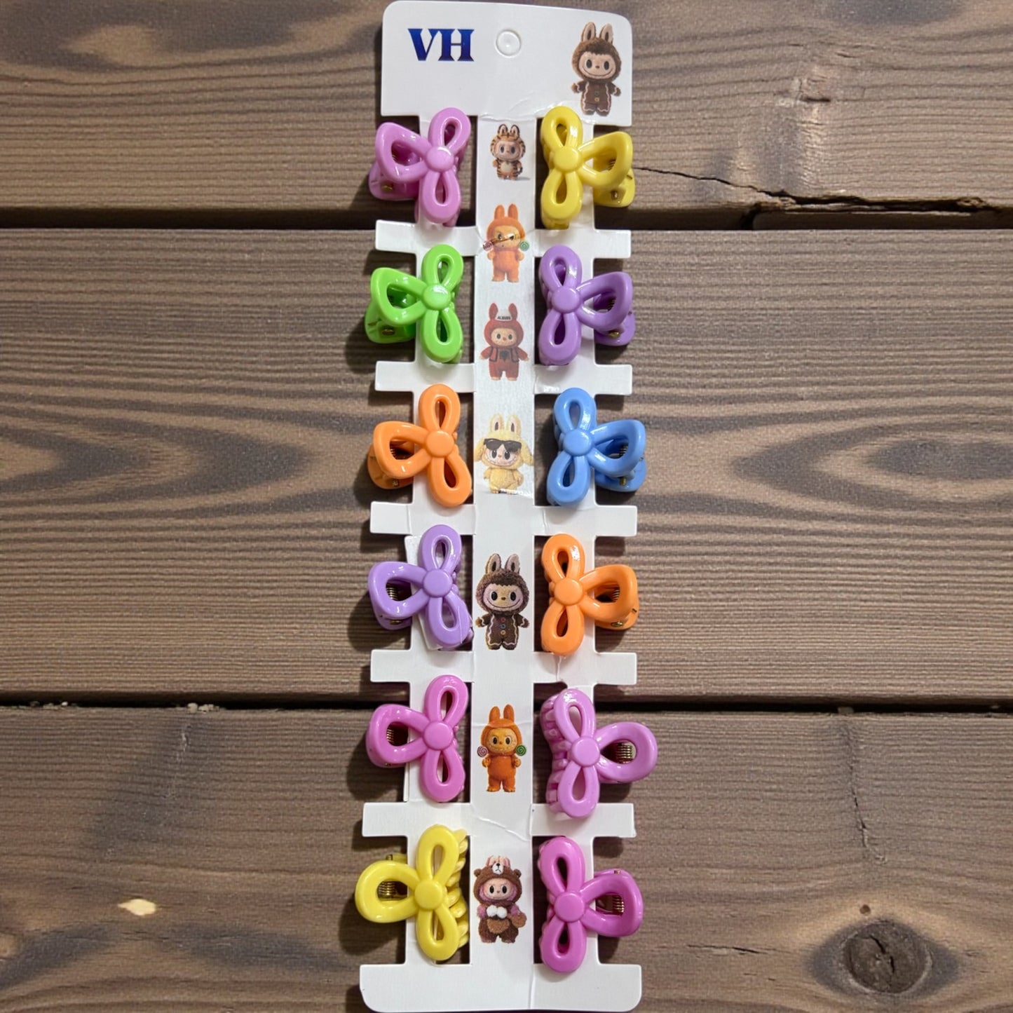 Multicolor Korean Hair Clips (Pack of 12 pcs) JHKC100166