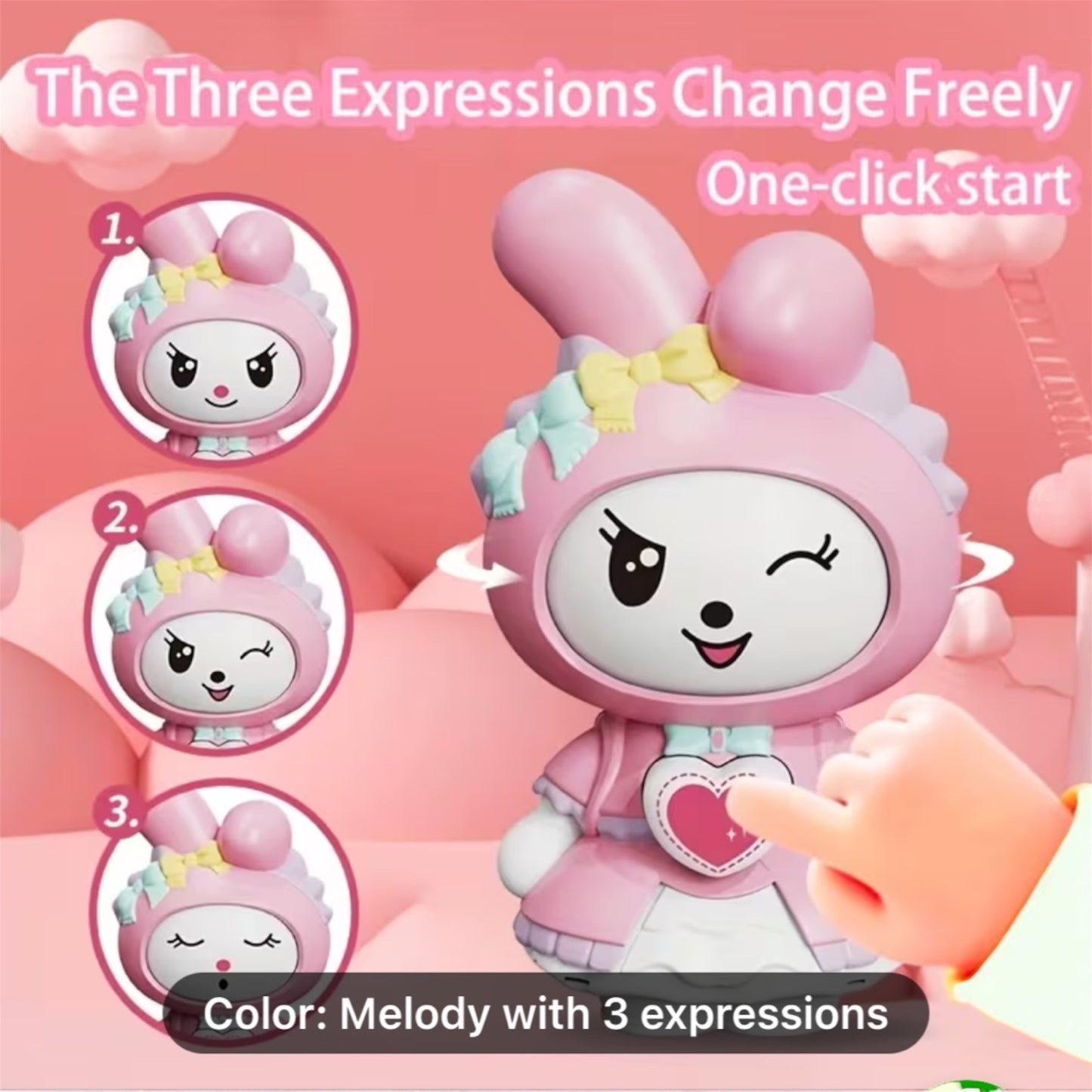 My Melody Face Changing Doll keychain