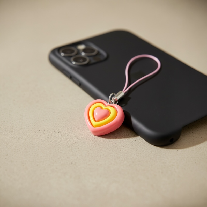Jo Handmade Layer Heart Phone Charm (1 PC)