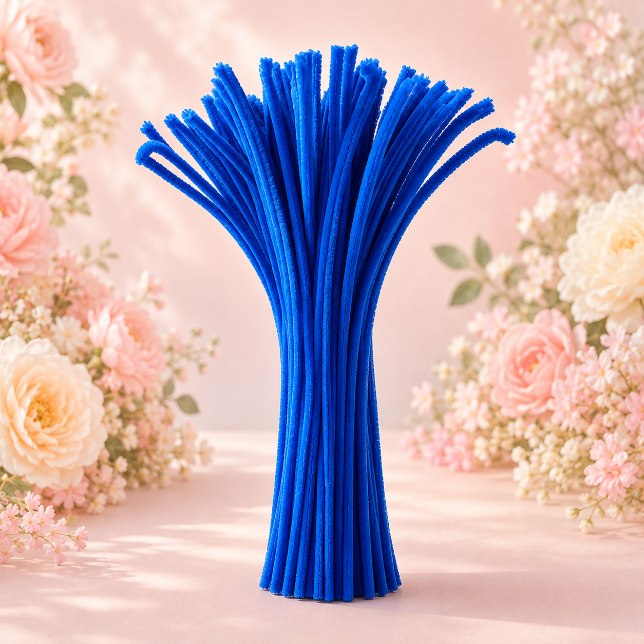 Pipe Cleaners for DIY Crafts (Pack of 95 - 100pcs) - Cobalt Blue