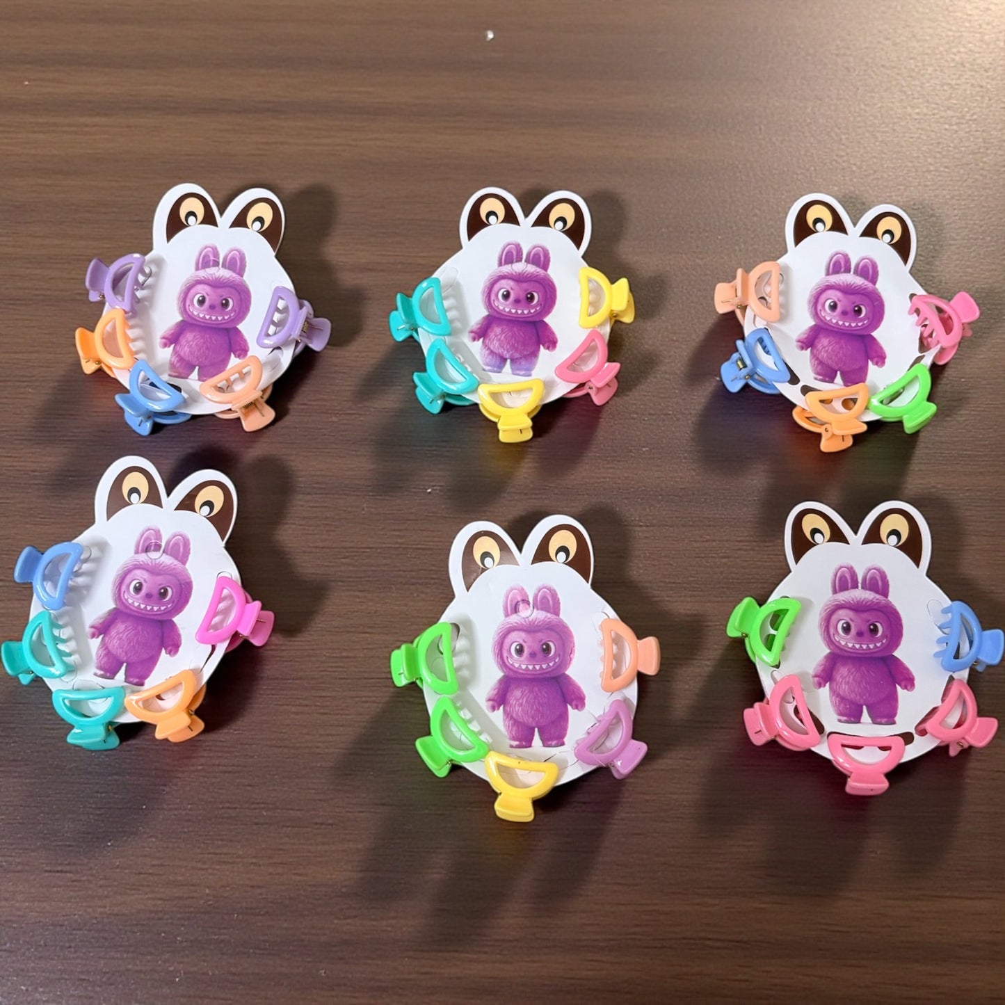 Multicolor Unique Korean Hair Clips (6 Set) - 30 pcs JHKC100162