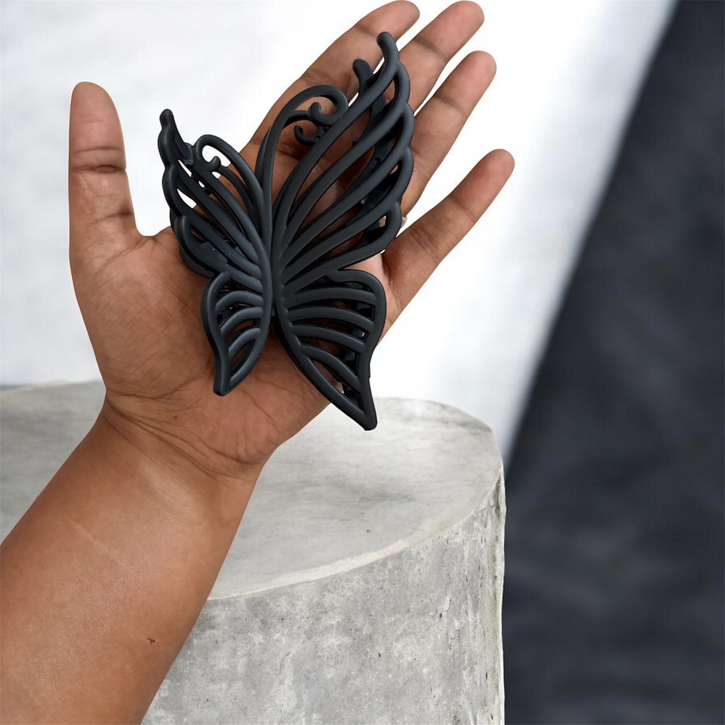 Matte Butterfly Korean Haiar Clips (Pack of 6 pcs) JHKC100276 (Large)