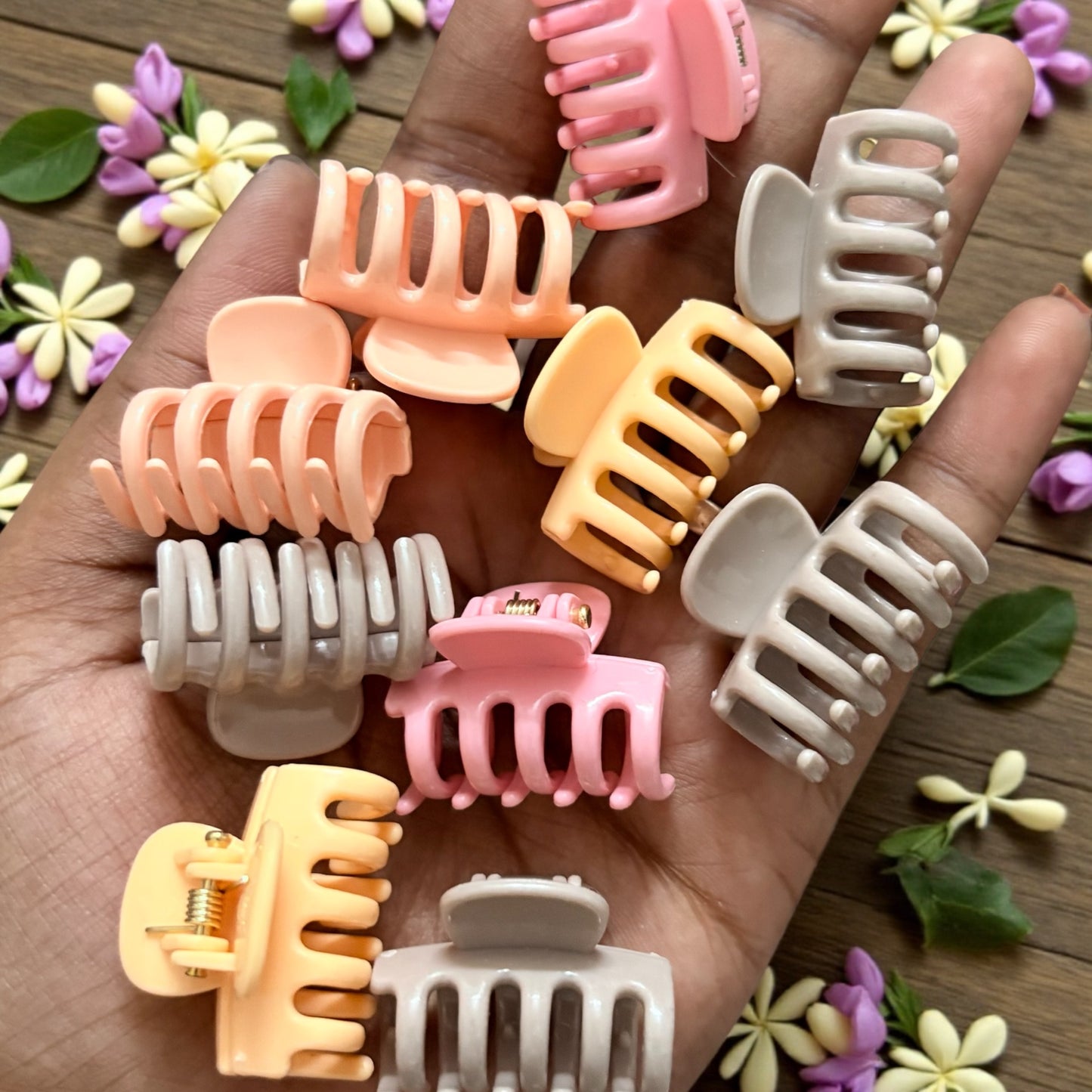BEE N BEE Korean Hair Claw Clips (Small) - Pack of 10 Pcs JHKC1000051