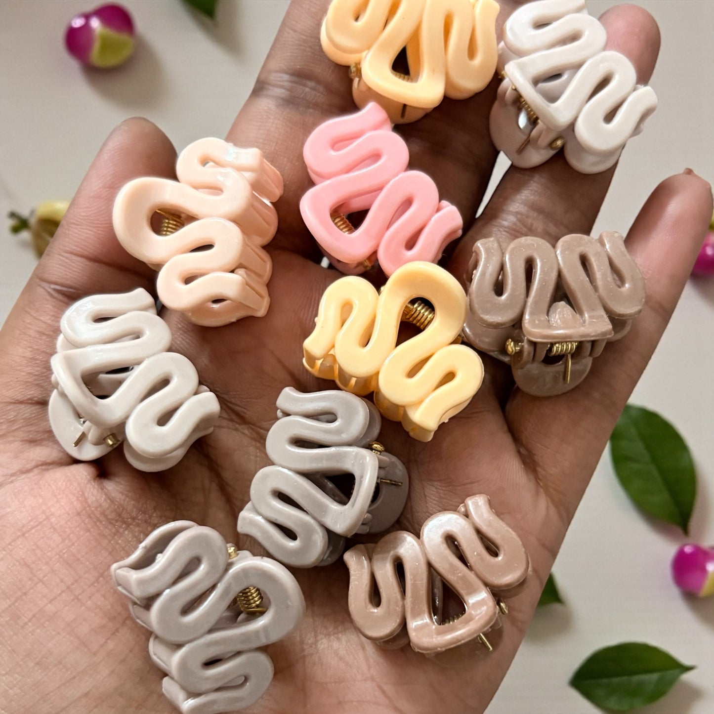 BEE N BEE Korean Hair Claw Clips (Small) - Pack of 10 Pcs JHKC1000051