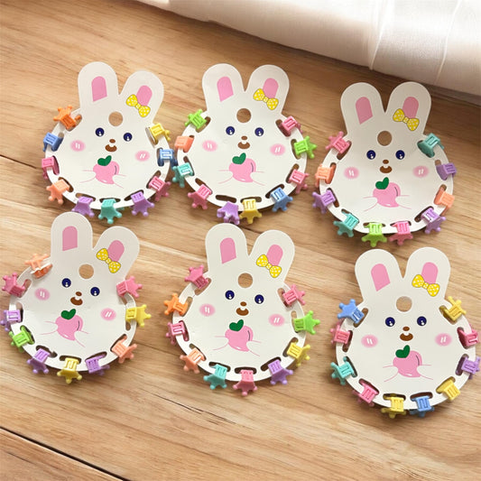 Multicolor Crown Korean Hair Clips for Kids (6 Set) - 60 pcs JHKC100228