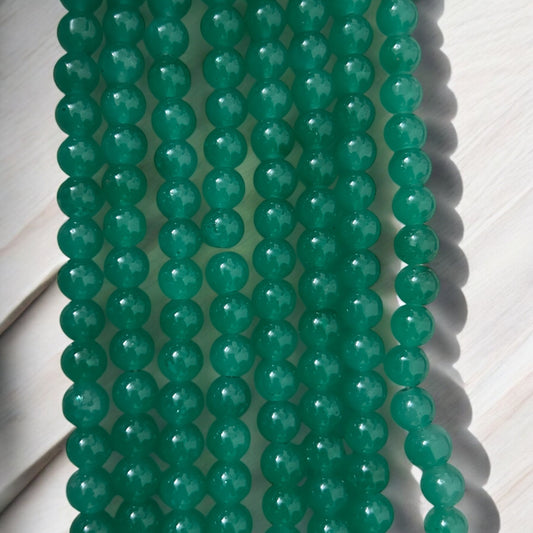 Jelly Beads 8mm - Dark Green