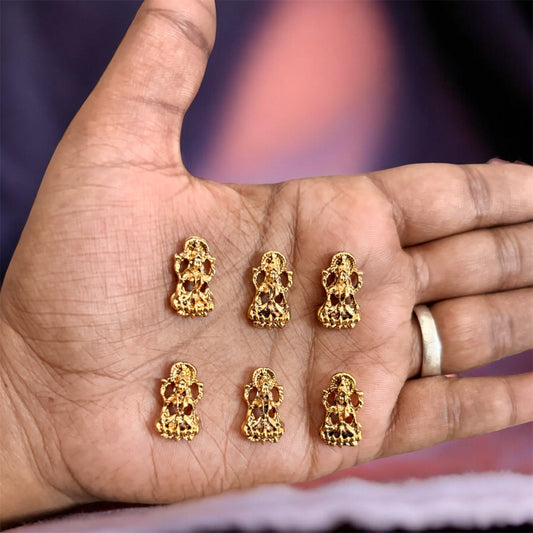 Lakshmi Gold-Plated Pendant for Bangle Making (Pack of 5 Pcs)