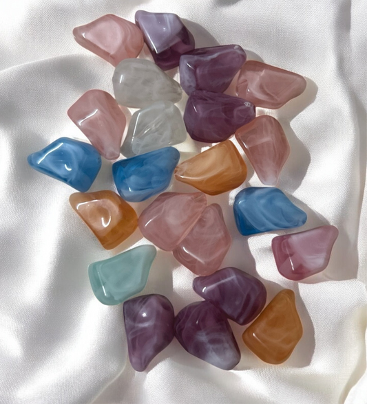 Acrylic Multicolor Stone Beads (10gms)
