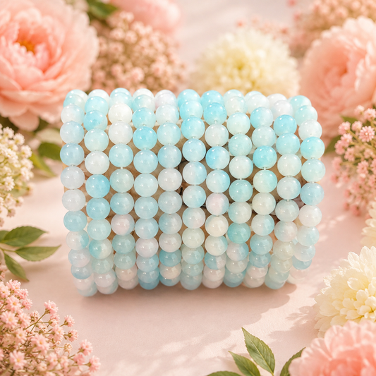 Dual Shade Jelly Beads 8mm - Type 10
