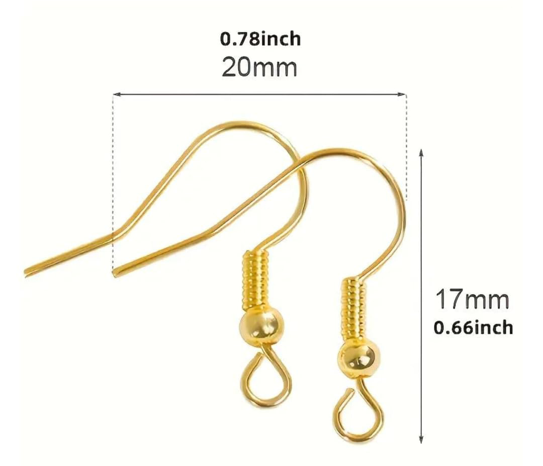 Hook Earrings 10gms - Gold