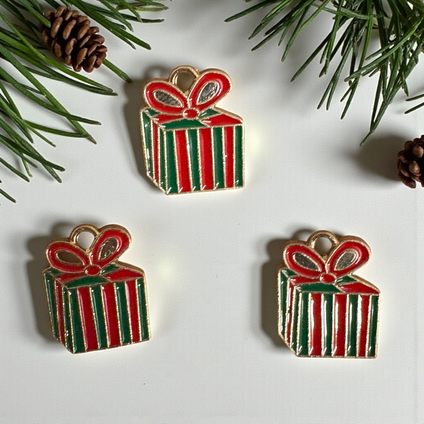 Christmas Enamel Charm (1 Pc) - Design #2