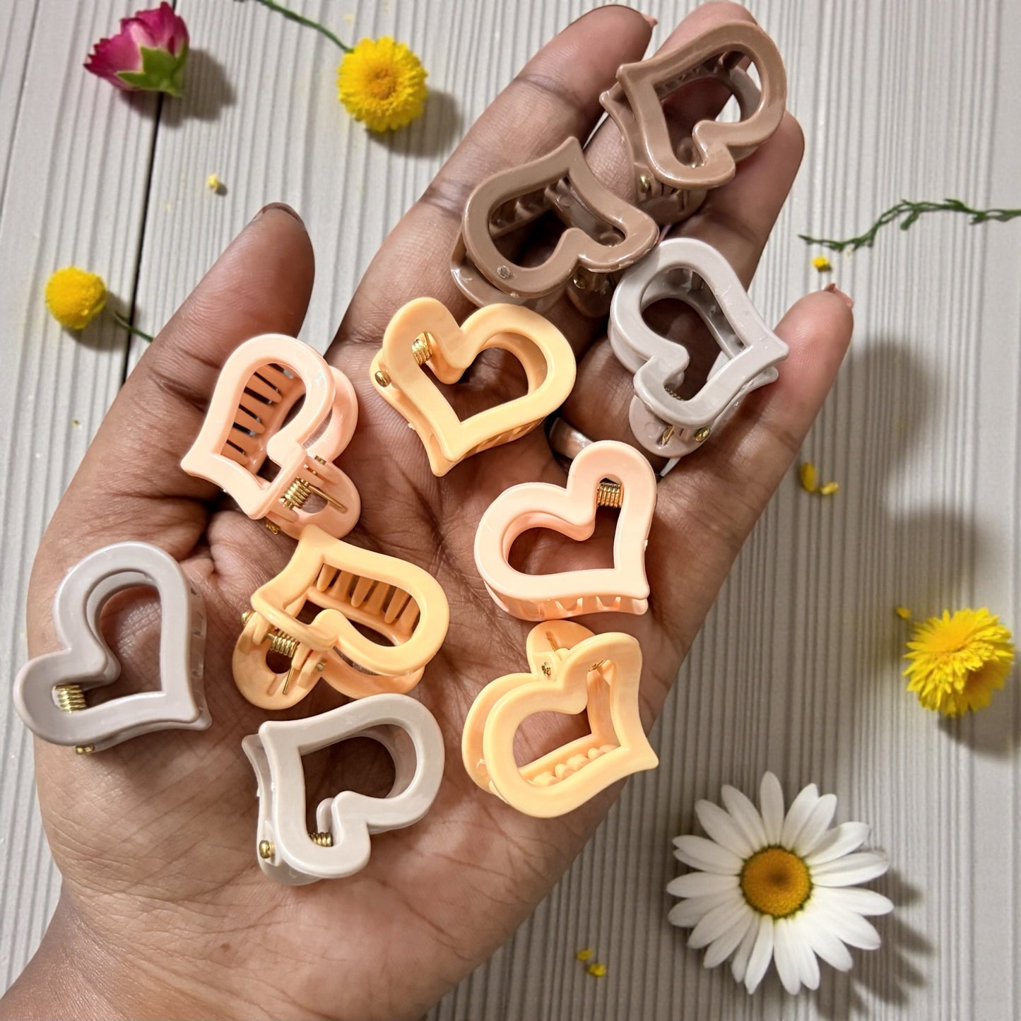 BEE N BEE Korean Hair Claw Clips (Small) - Pack of 10 Pcs JHKC1000051