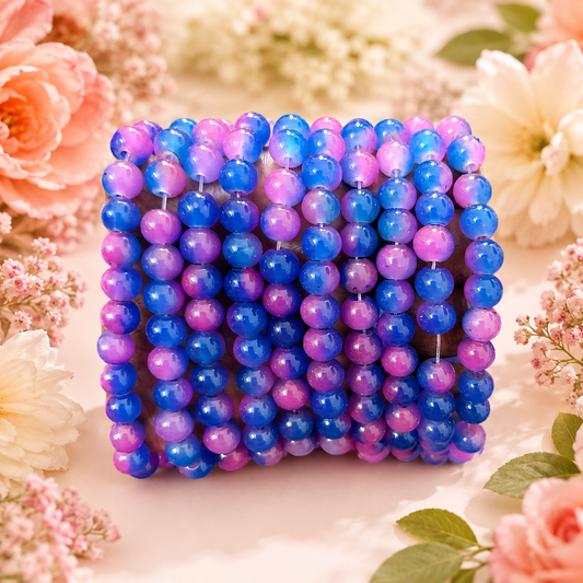 Dual Shade Jelly Beads 8mm - Type 9