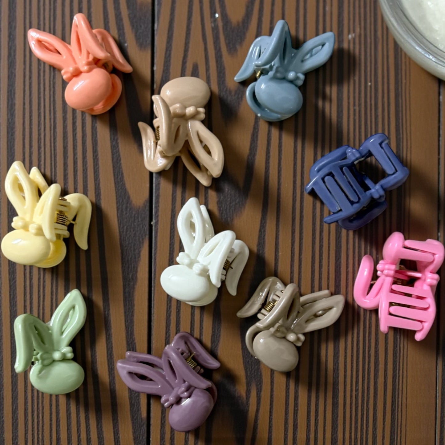 BEE N BEE Pastel Korean Hair Claw Clips (Small) - Pack of 10 Pcs JHKC1000053