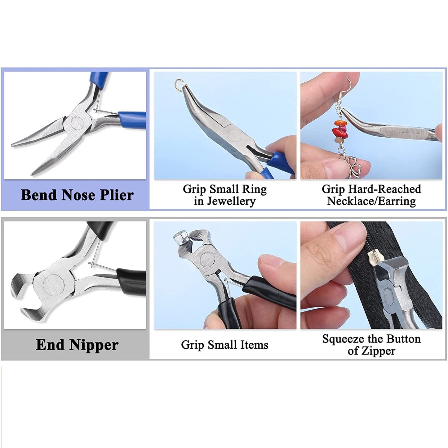 Five Pliers Tool Set for Bracelet and Jewellery Making