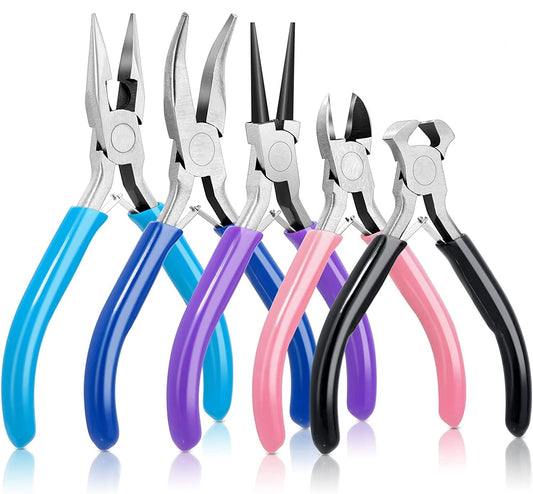 Five Pliers Tool Set for Bracelet and Jewellery Making