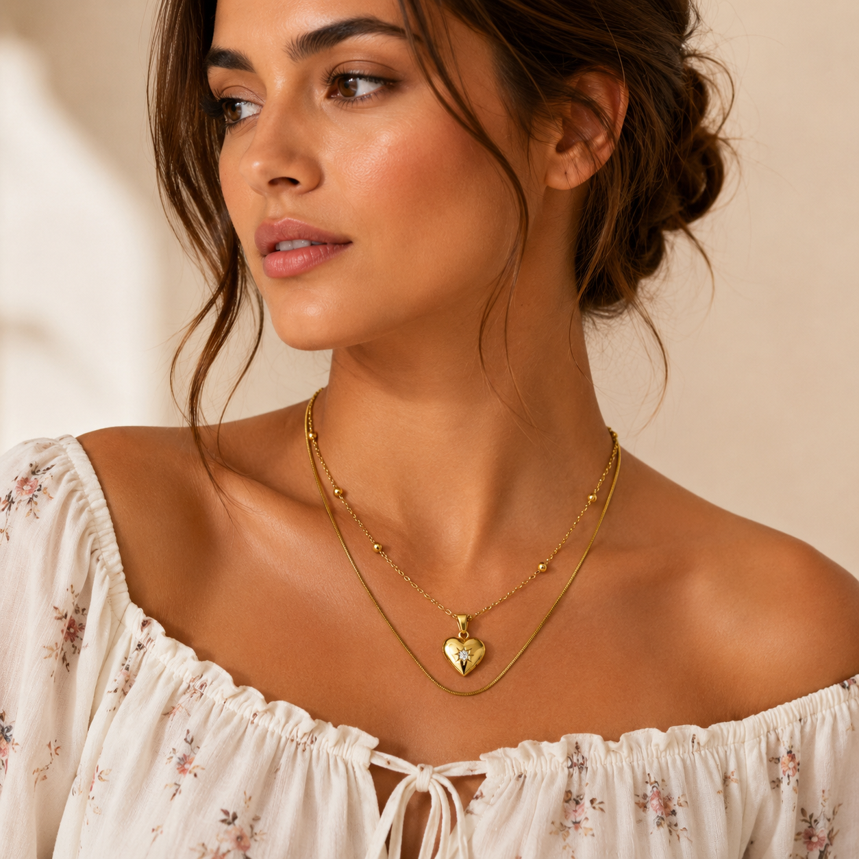 Anti Tarnish Double Layer Necklace - ATN29