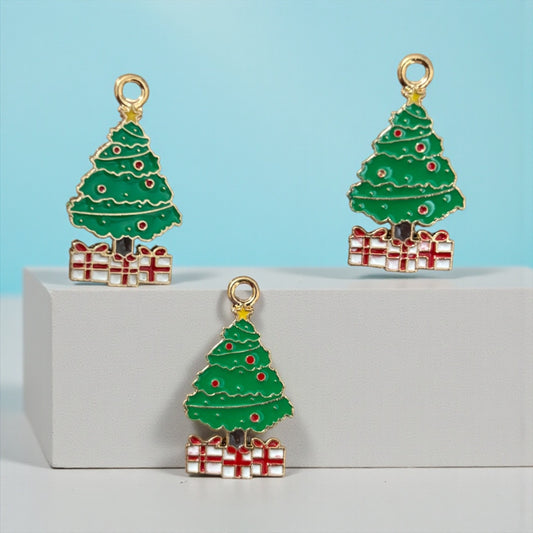Christmas Enamel Charm (1 Pc) - Design #9