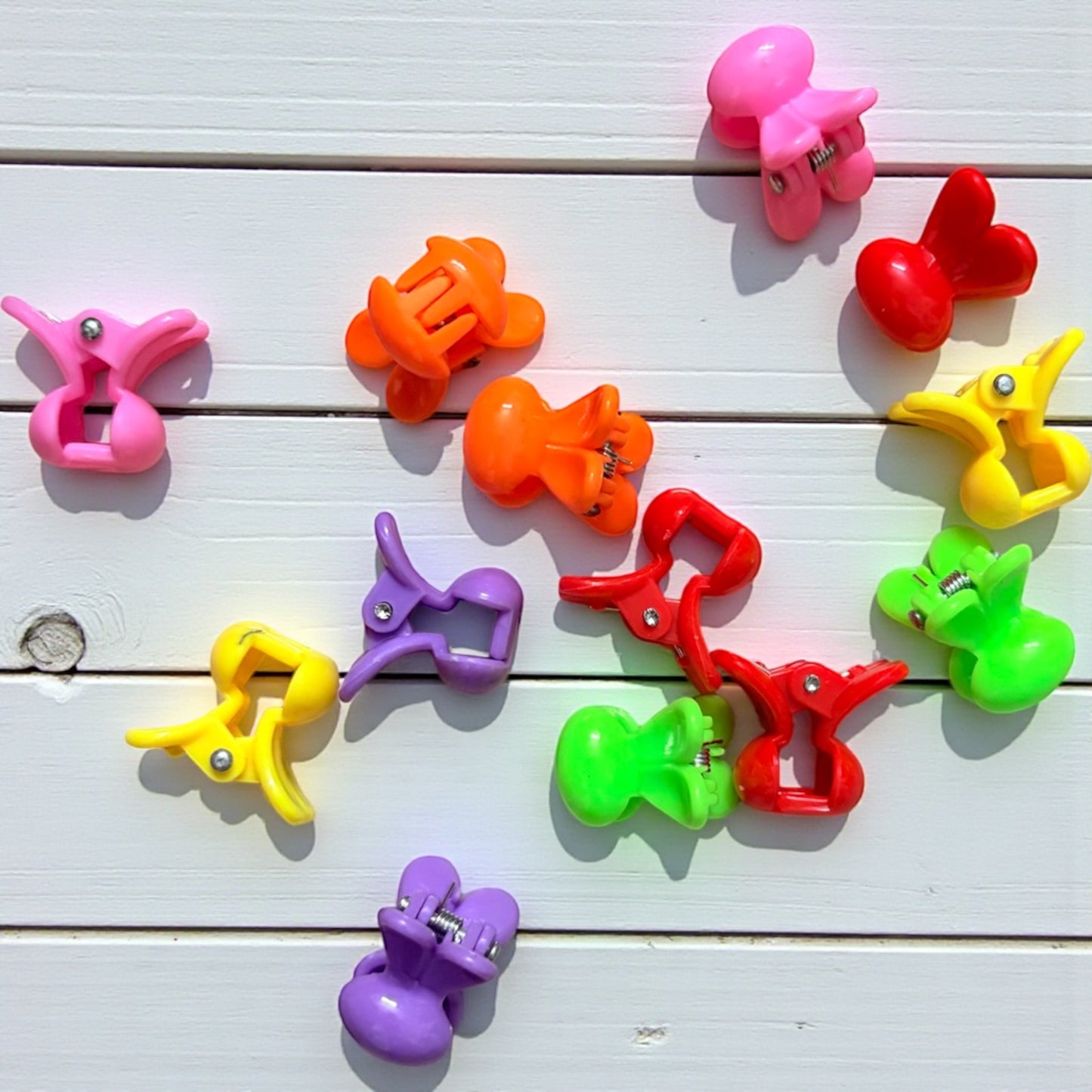 Multicolor Kids Hair Clips Small (Pack of 12 Pcs) JHKC100106