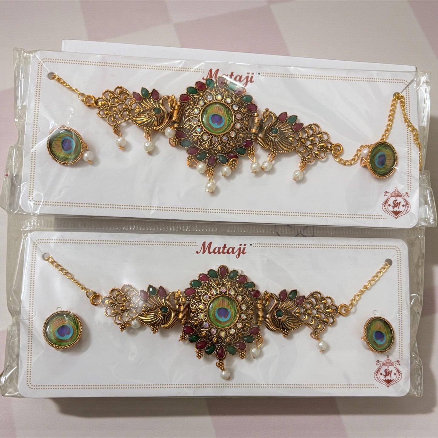 Peacock Chocker Necklace And Earring Combo (Pack Of 2)