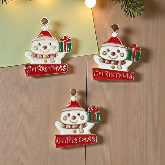 Christmas Enamel Charm (1 Pc) - Design #21