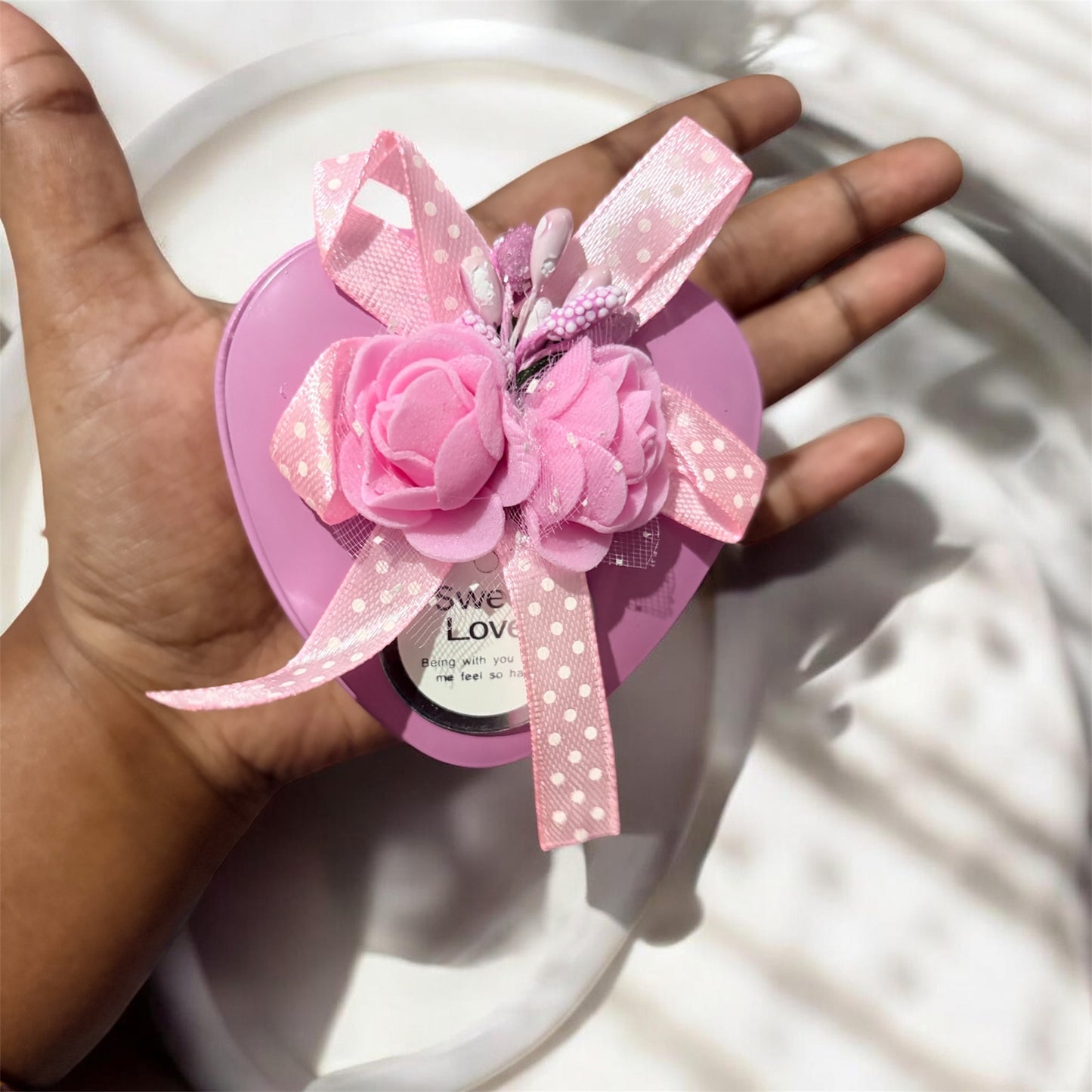 Pretty Baby Pink Heart Shaped Gift Box