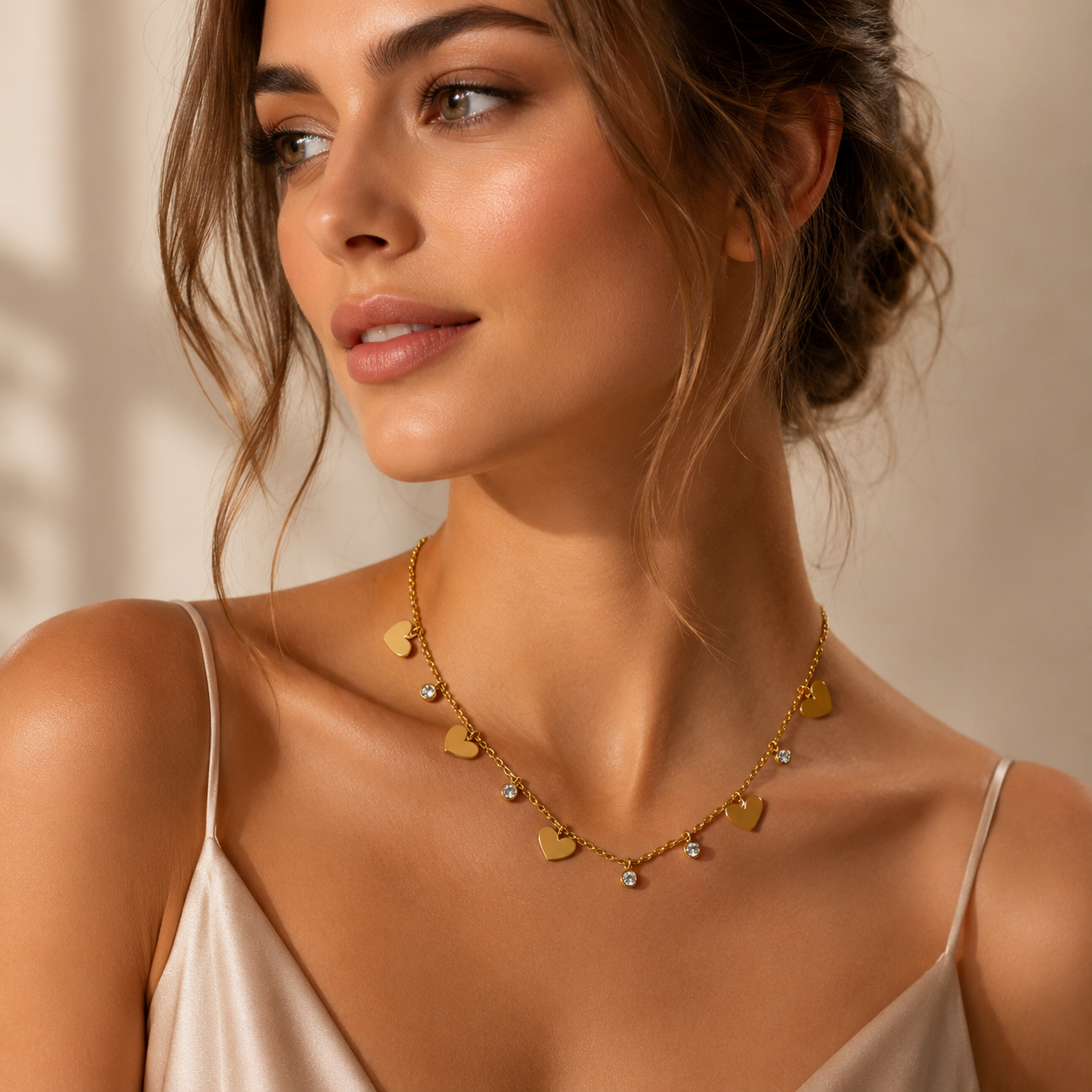 Anti Tarnish Multi-charm Necklace - ATN23