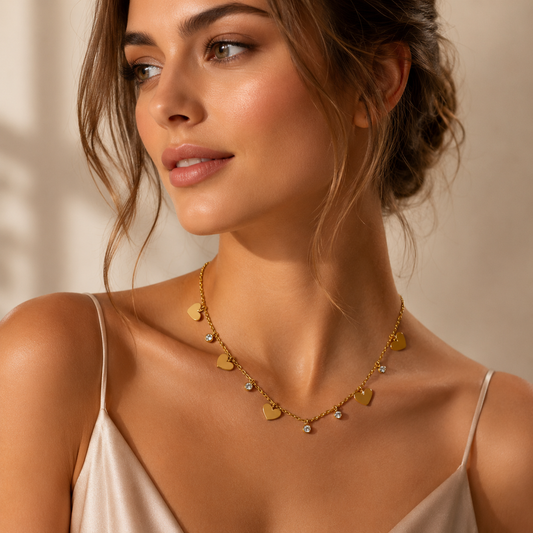 Anti Tarnish Multi-charm Necklace - ATN23