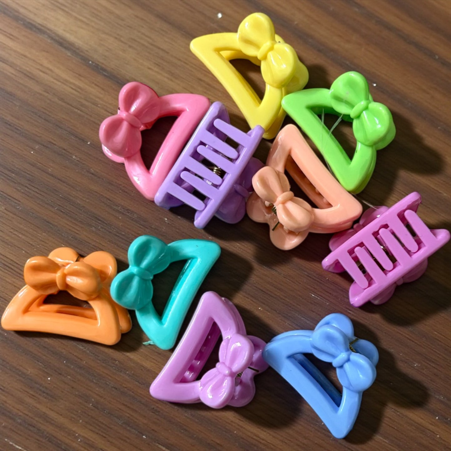 BEE N BEE Multicolor Korean Hair Claw Clips (Small) - Pack of 10 Pcs JHKC1000052