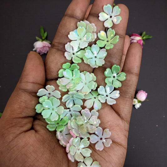 Premium Dual Shade Acrylic Flower (10gms) - Type 4