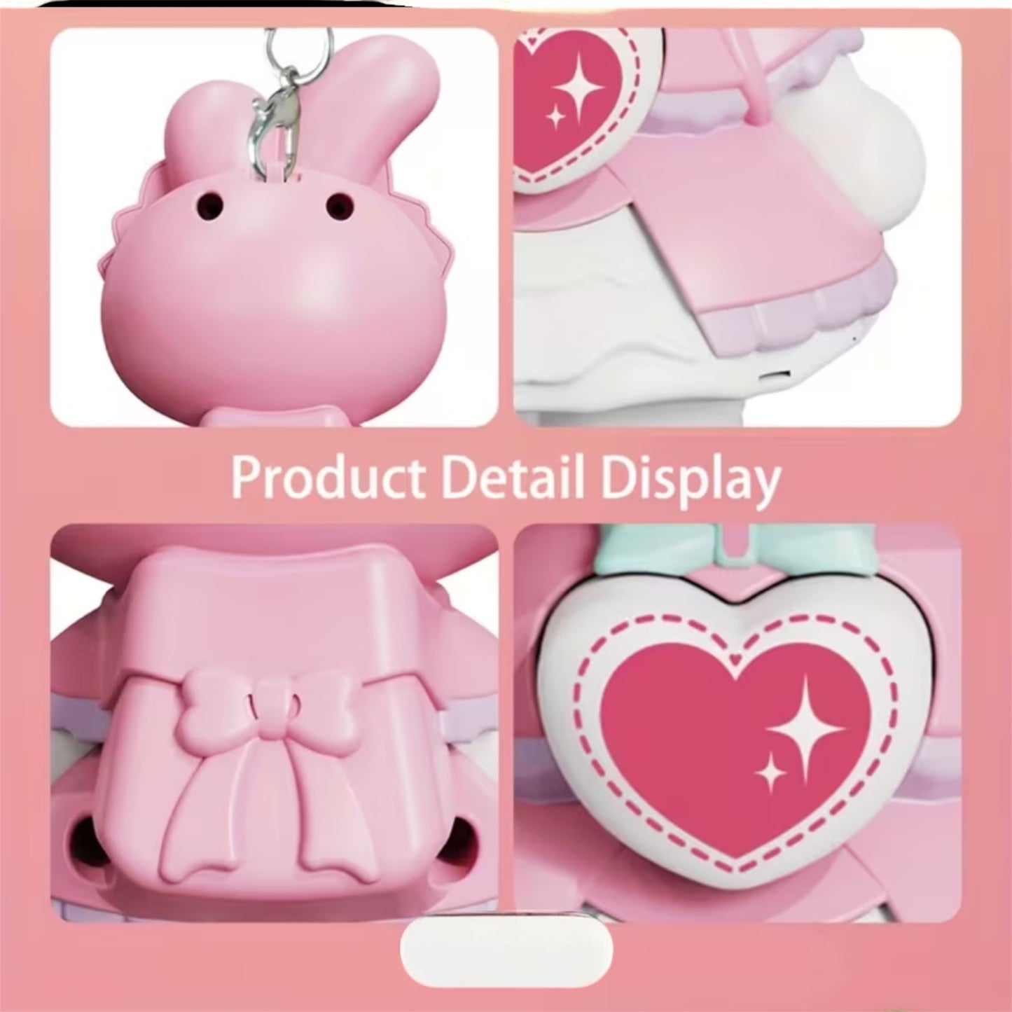 My Melody Face Changing Doll keychain