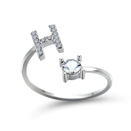 Sterling Silver Alphabet Ring for Gifting