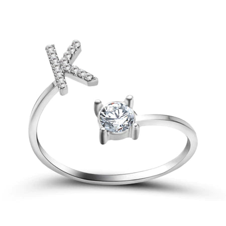 Sterling Silver Alphabet Ring for Gifting