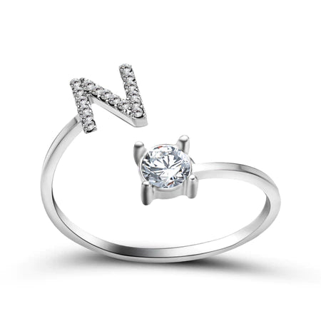 Sterling Silver Alphabet Ring for Gifting