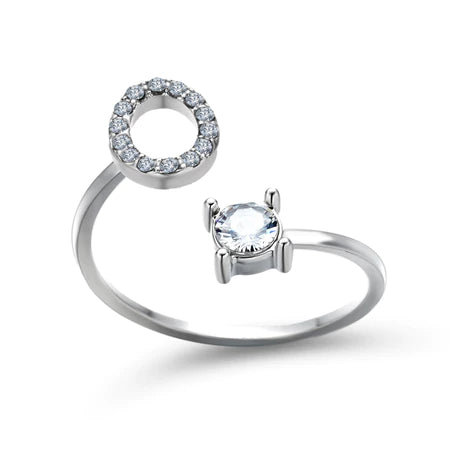 Sterling Silver Alphabet Ring for Gifting