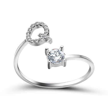 Sterling Silver Alphabet Ring for Gifting