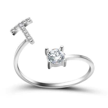 Sterling Silver Alphabet Ring for Gifting