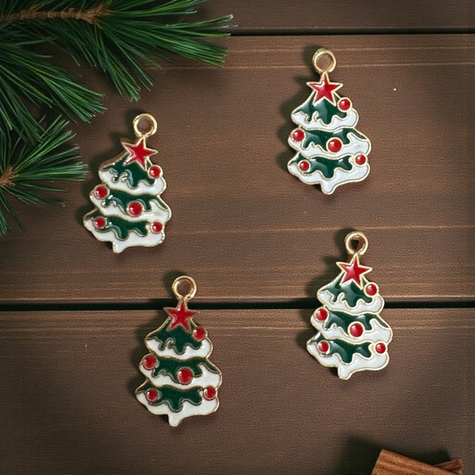 Christmas Enamel Charm (1 Pc) - Design #8