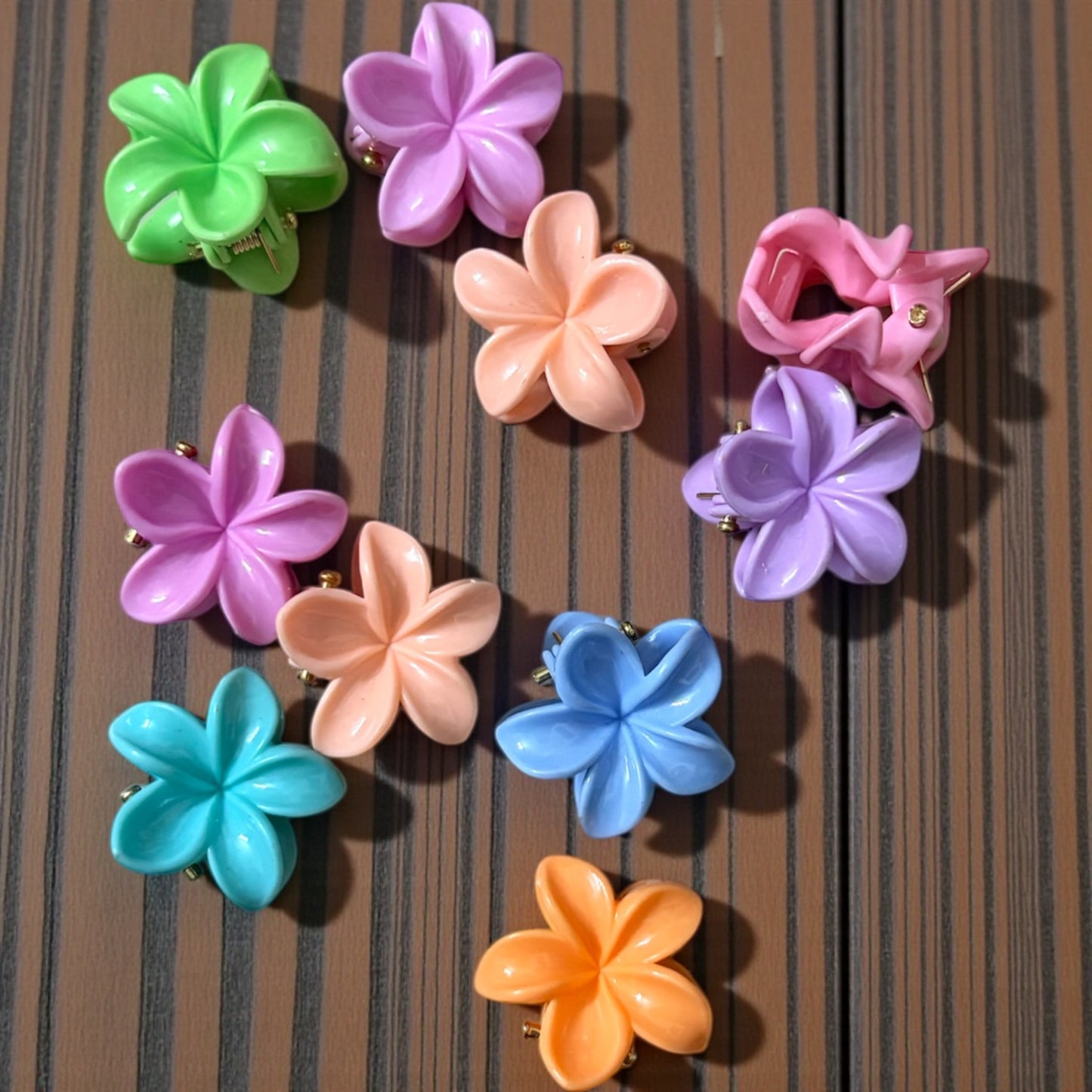 BEE N BEE Multicolor Korean Hair Claw Clips (Small) - Pack of 10 Pcs JHKC1000052