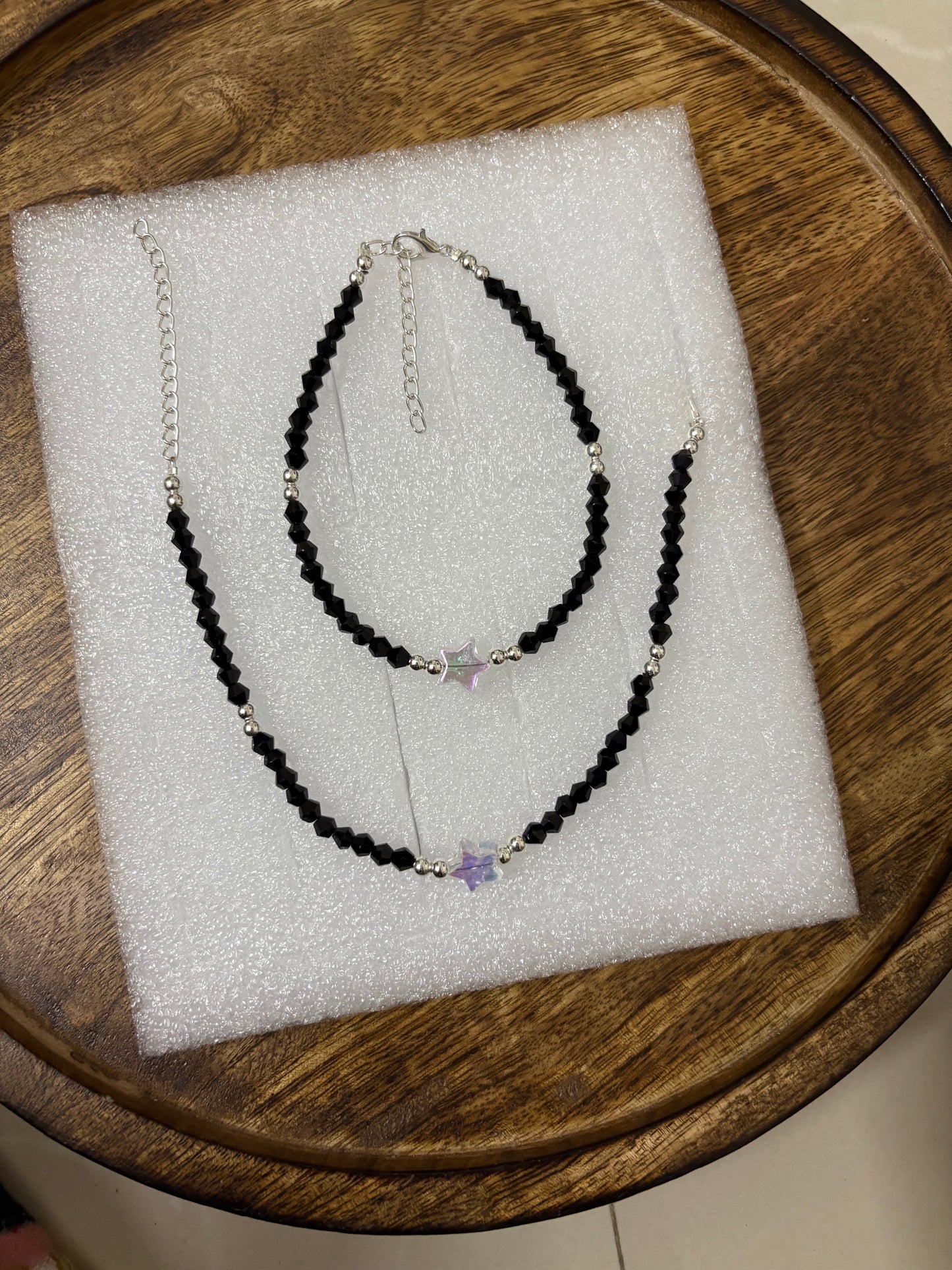 Crystal Beads Anklet Pair - (Mixed Any 3 Set)