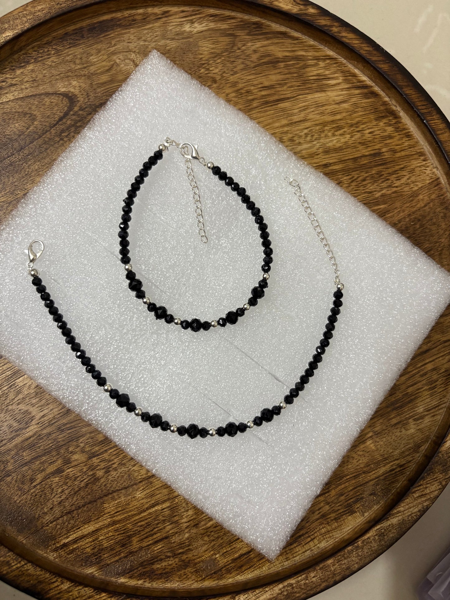 Crystal Beads Anklet Pair - (Mixed Any 3 Set)