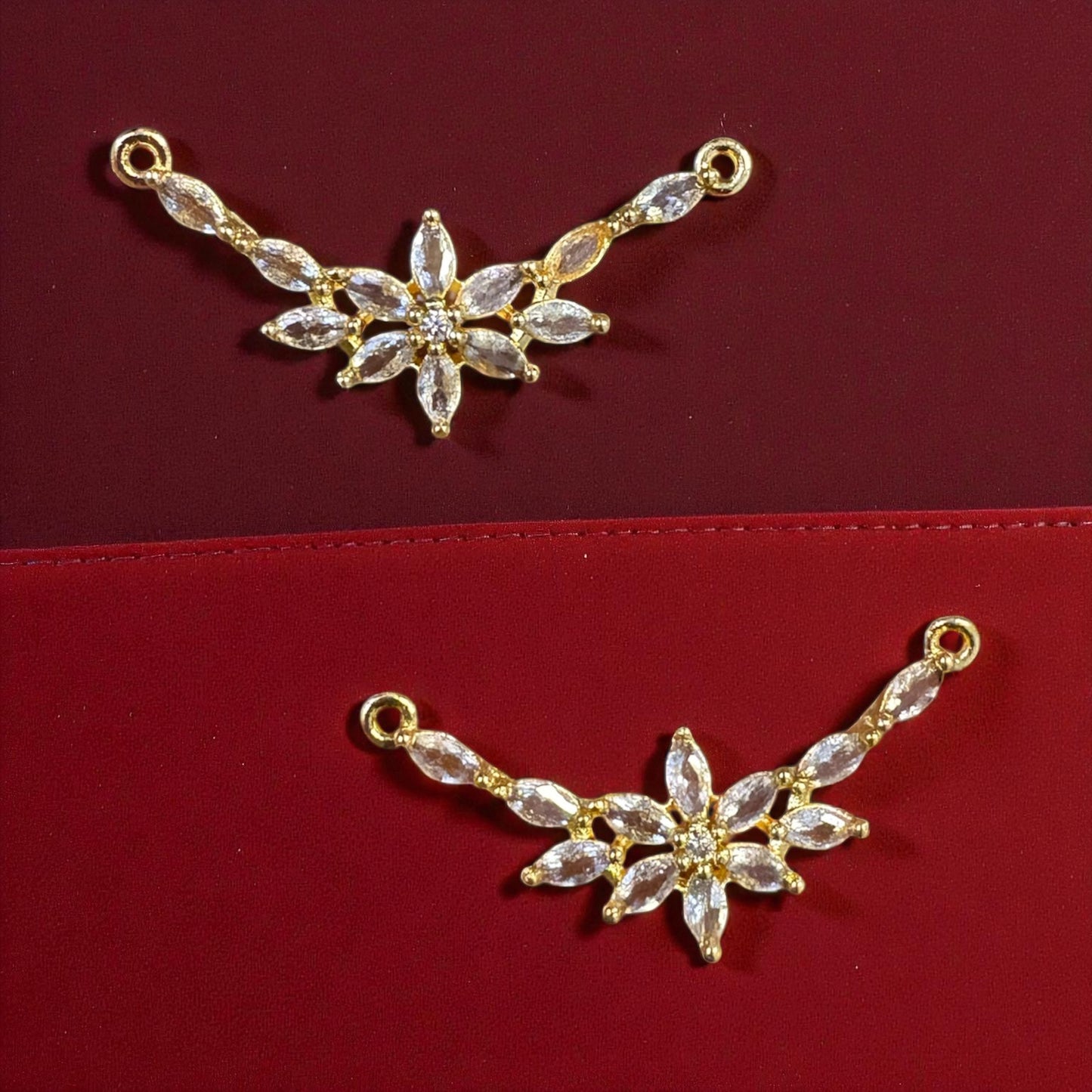 Premium Flower AD Stone Necklace Pendant 1PC