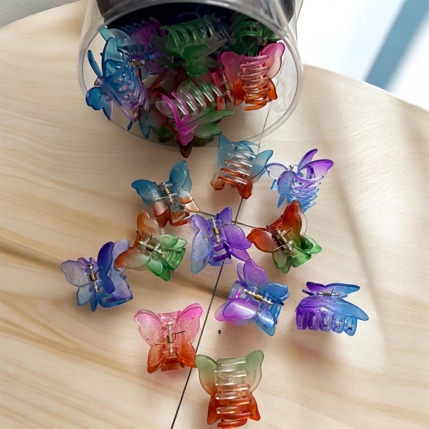 Multicolor Butterfly Korean Clips (Pack of 22 pcs) JHKC100259