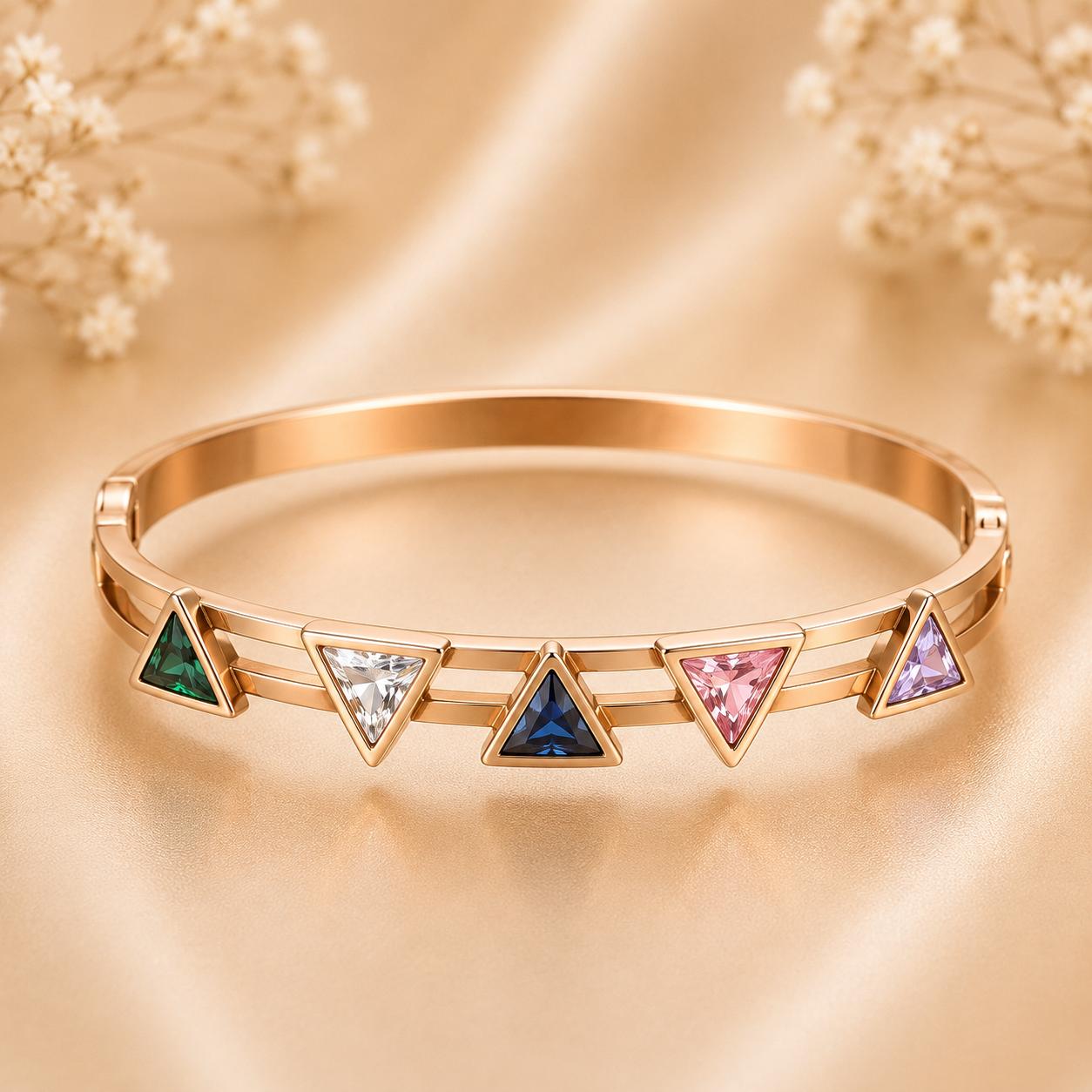 Luxury Anti Tarnish Bangle Bracelet (Rose Gold) - ATB54