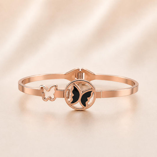 Luxury Anti Tarnish Bangle Bracelet (Rose Gold) - ATB64