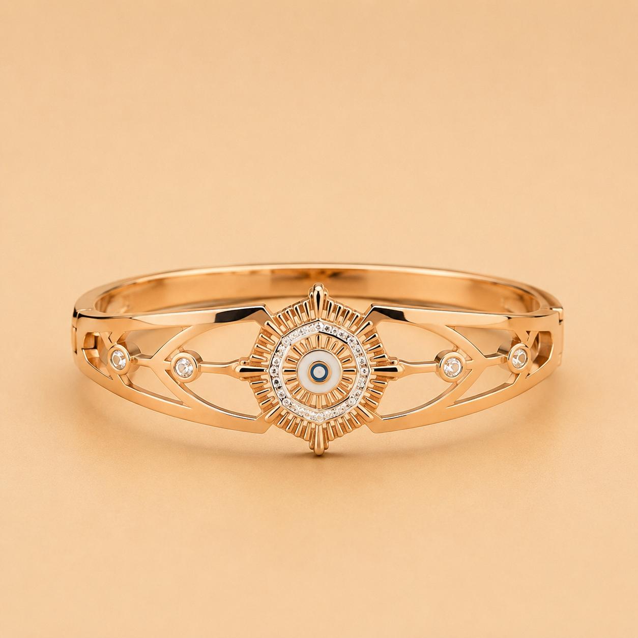 Luxury Anti Tarnish Bangle Bracelet (Rose Gold) - ATB80