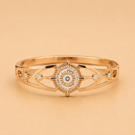 Luxury Anti Tarnish Bangle Bracelet (Rose Gold) - ATB80