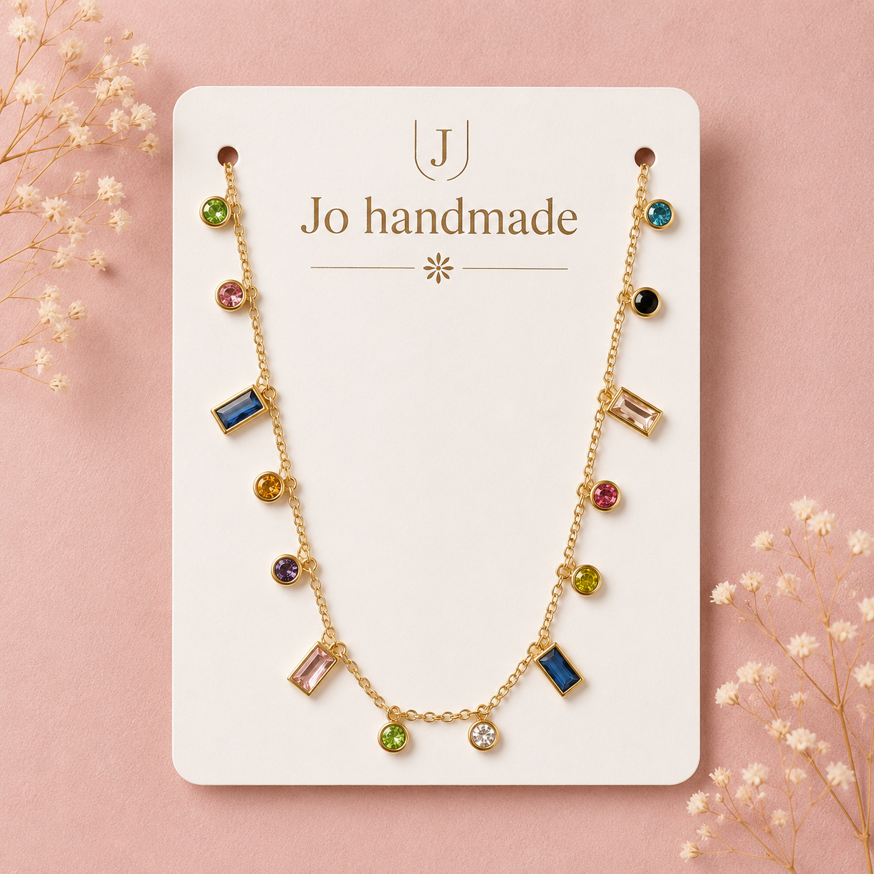 Anti Tarnish Multi-charm Necklace - ATN24