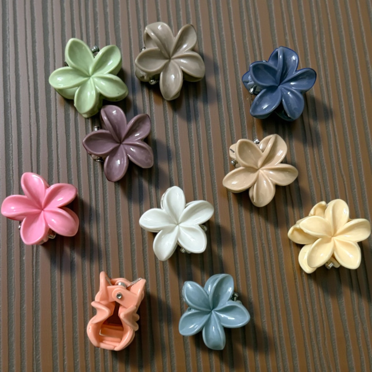 BEE N BEE Pastel Korean Hair Claw Clips (Small) - Pack of 10 Pcs JHKC1000053